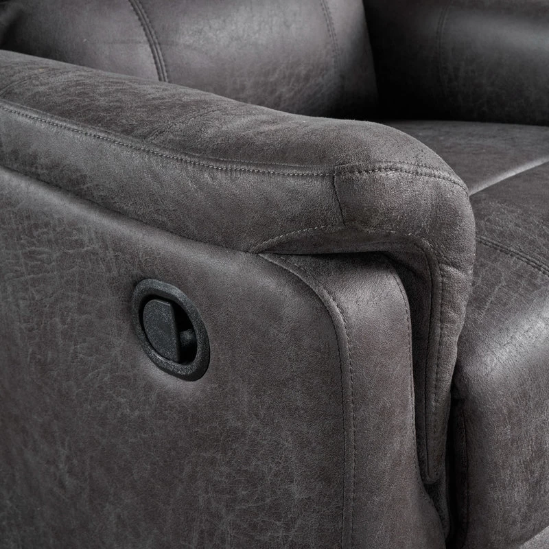 GDF Studio Jemma Tufted Slate Microfiber Swivel Gliding Recliner - Image 8