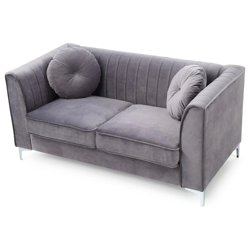 Delray Loveseat, Gray - Image 4