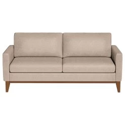 Modern Sofa, Oversized Design With Comfortable Polyester Cushions, Beige