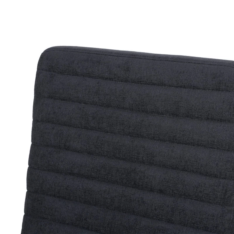 Neihart Channel Stitch Pushback Recliner, Charcoal And Teak, Fabric - Image 11