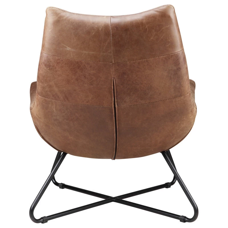 Graduate Lounge Chair Open Road Brown Leather - Image 3