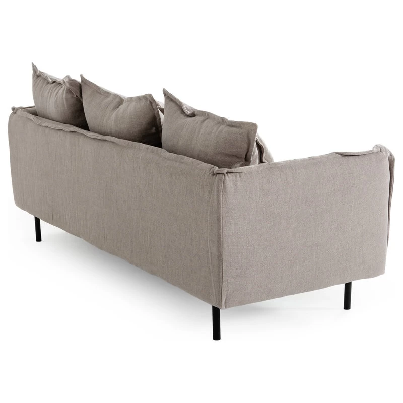 Divani Casa Mathis Modern Grey Fabric Sofa - Image 4
