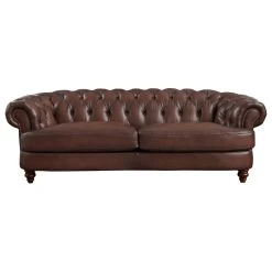 Hydeline Newport Top Grain Leather Sofa Collection, 94" Sofa