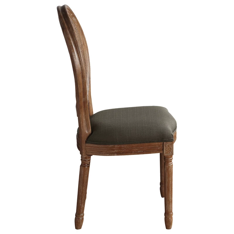 Stella Cane Back Chair, Otter Fabric - Image 3