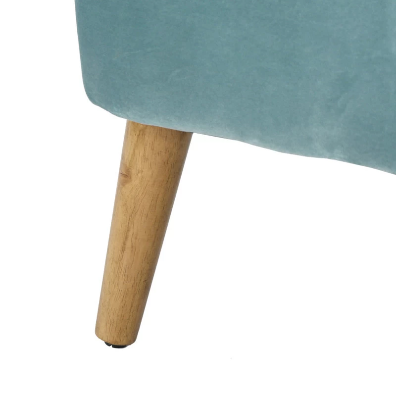 GDF Studio Scarlett Modern New Velvet Club Chair, Seafoam Blue - Image 7