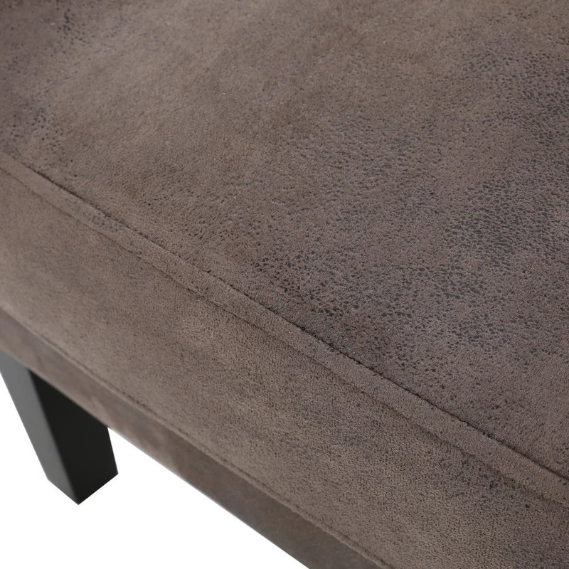 Lorenzo Contemporary Wingback Club Chair With Nailhead Trim, Gray Brown - Image 6