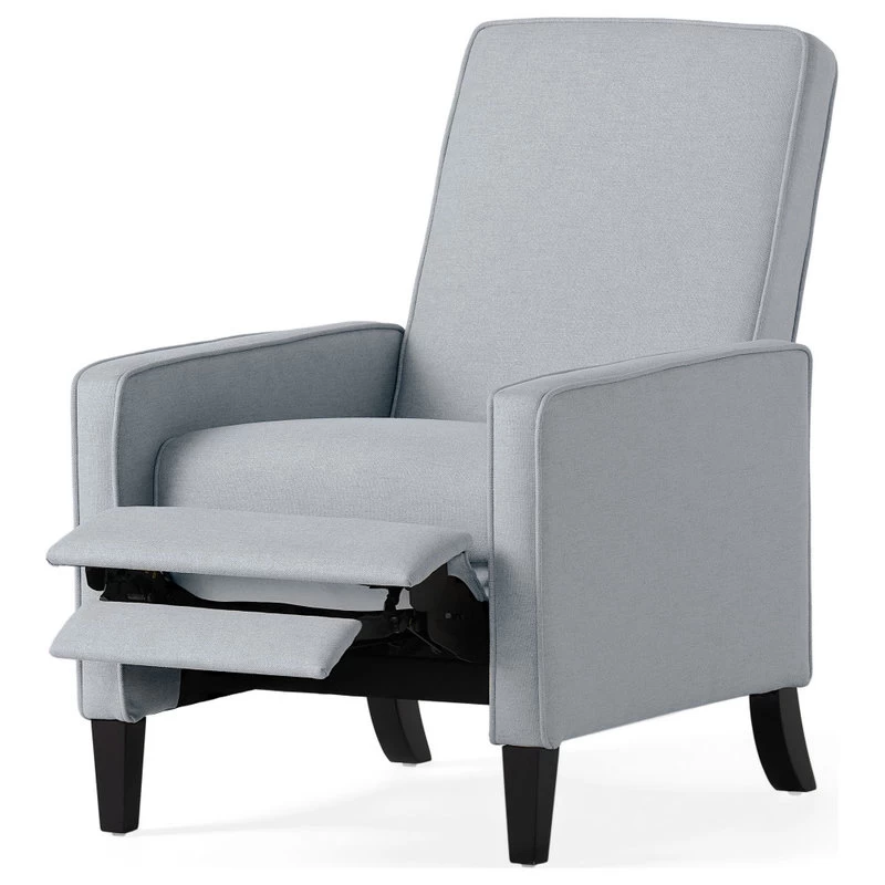 GDF Studio Drake Light Gray Fabric Recliner Club Chair - Image 5