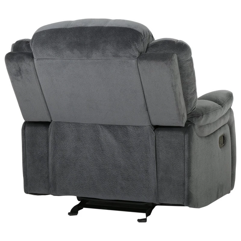 GDF Studio Emryka Gray Fabric Glider Recliner - Image 6