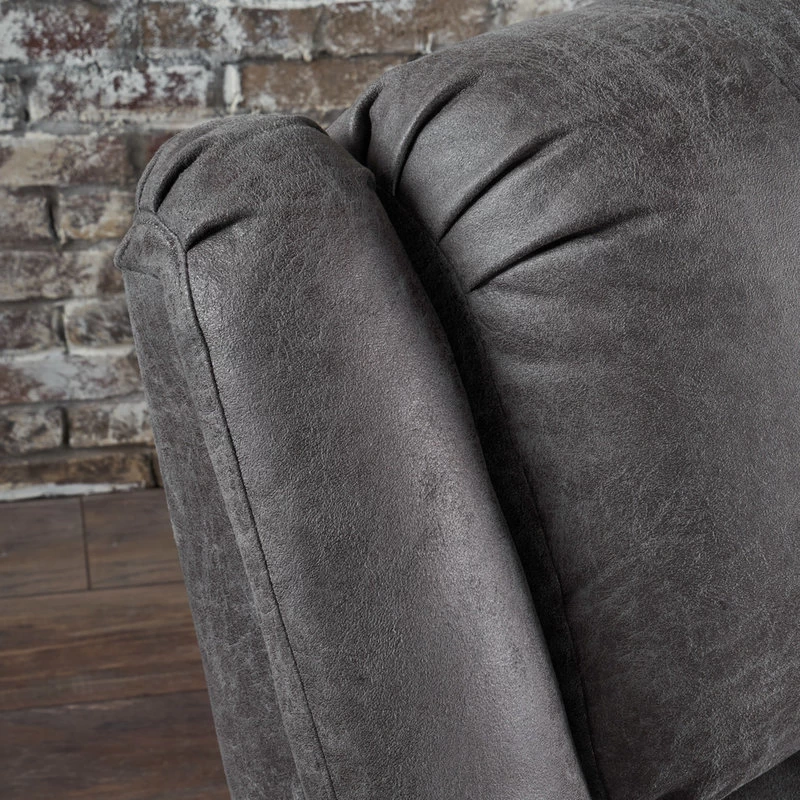 GDF Studio Jemma Tufted Slate Microfiber Swivel Gliding Recliner - Image 7