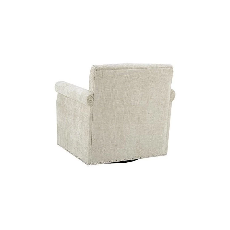 Madison Park Aldrich Armed Lounge Chair With Swivel Base Beige - Image 5