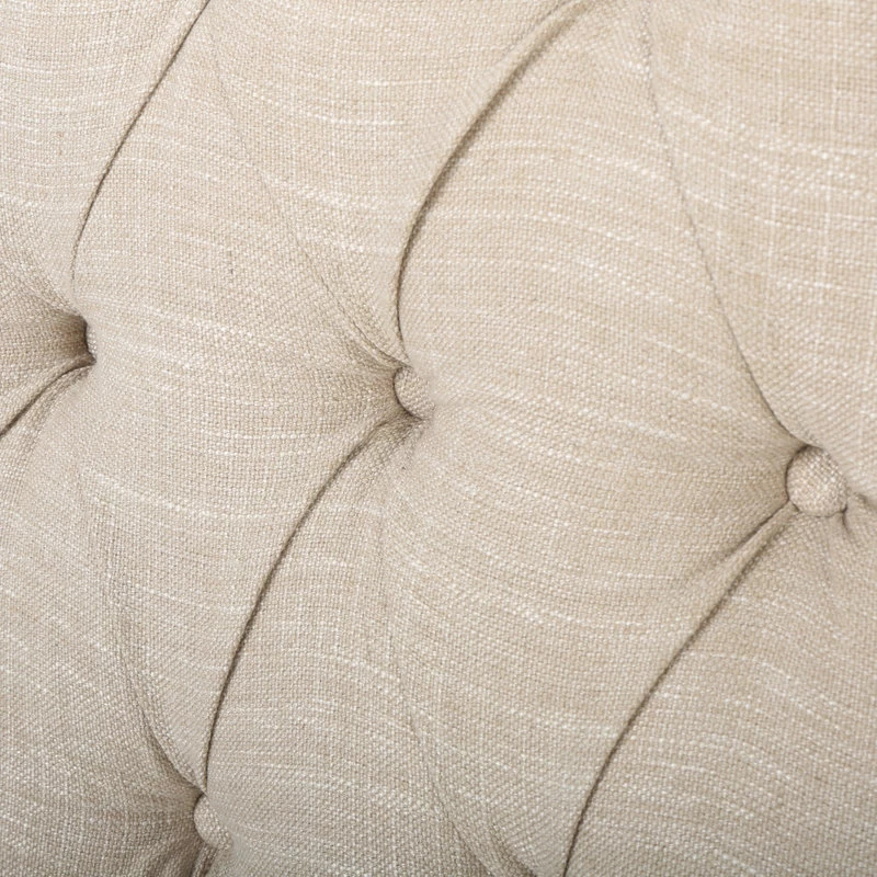 Xanthe Tufted Fabric Recliner, Set Of 2, Beige And Dark Brown - Image 8