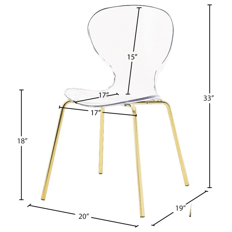 Clarion Dining Chair, Set Of 2, Gold - Image 7