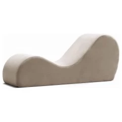 Avana Chaise Lounge Yoga Chair, Beige