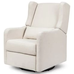 Carter's By DaVinci Arlo Transitional Fabric Recliner And Swivel Glider In Beige