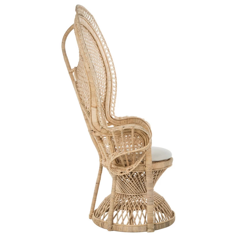 Lady Peacock Rattan Chair, Natural - Image 5