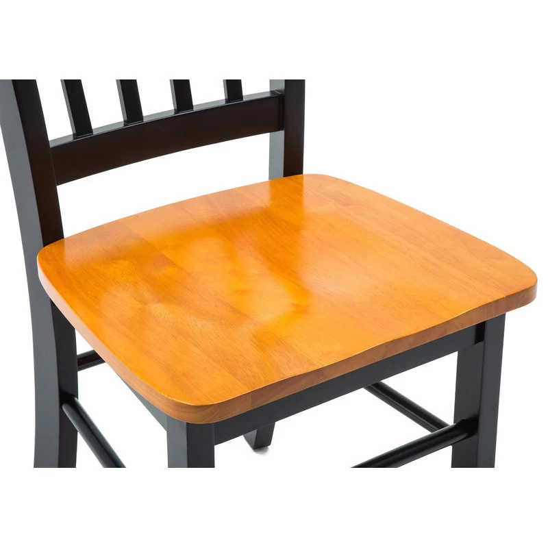 Boraam Shaker Dining Chair In Black And Oak (Set Of Two) - Image 5