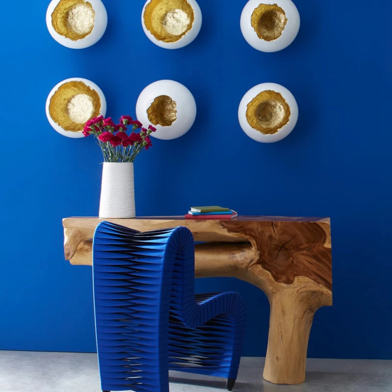 The Bradbury Dining Chair, Blue And Black, Cotton - Image 10