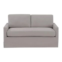 Home Fare Modern Slipcover Style Sofa In Storm Gray
