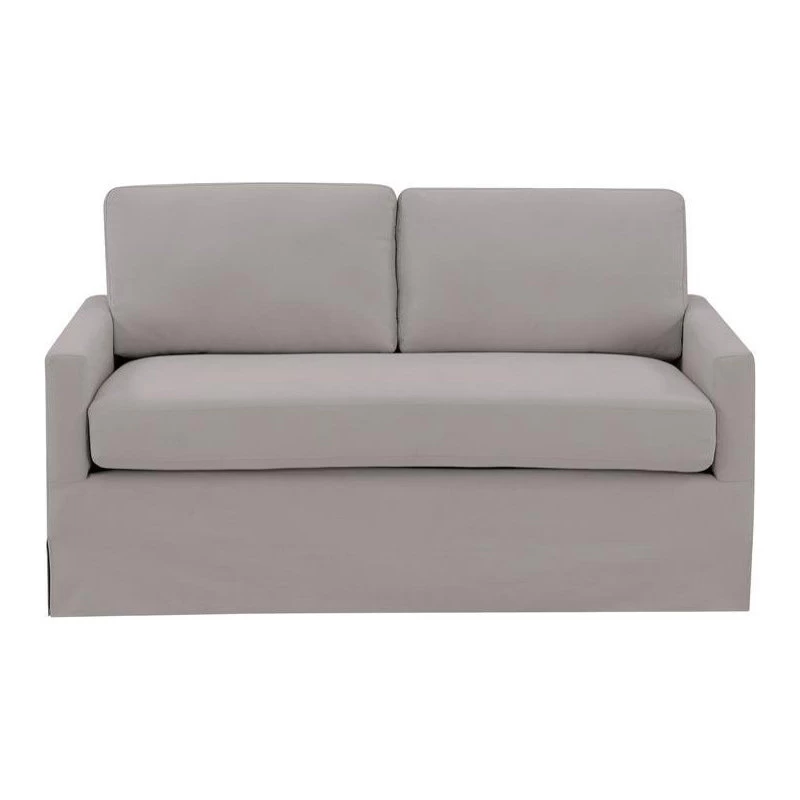 Home Fare Modern Slipcover Style Sofa In Storm Gray
