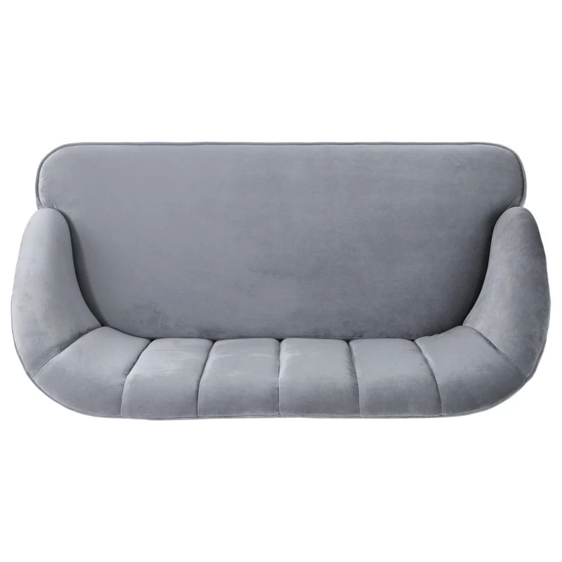 GDF Studio Scarlett Modern New Velvet Sofa, Pewter - Image 11