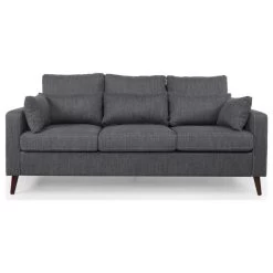 Elleah Contemporary 3 Seater Fabric Sofa