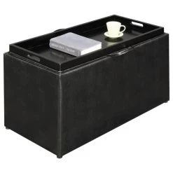 Designs4Comfort Sheridan Storage Bench With Reversible Tray And 2 Side Otto