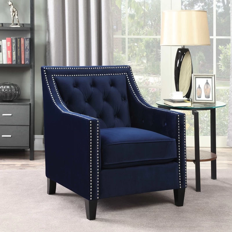 Teagan Accent Chair, Navy - Image 2