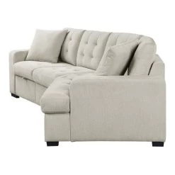 Lexicon Logansport 2-piece Contemporary Fabric Sectional Set In Beige