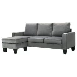 Jessica Sofa Chaise, Gray
