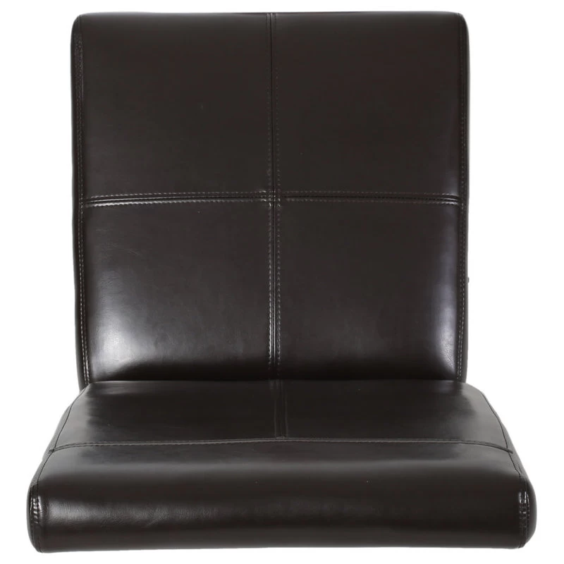 GDF Studio Percival T-stitched Chocolate Brown Leather Dining Chairs, Brown, Set - Image 11