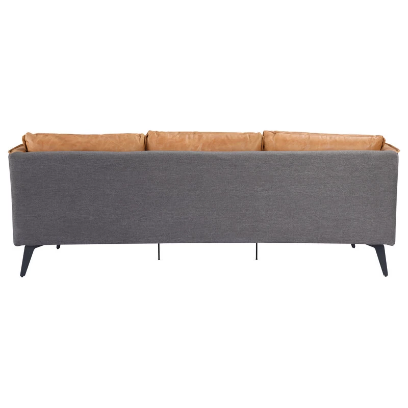Messina Leather Sofa Cigare Tan Leather - Image 4