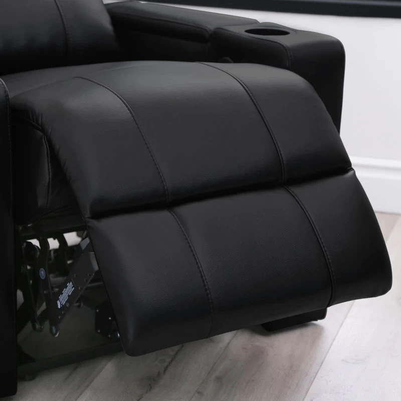 Reynolds Power Recliner With Table, Black - Image 9