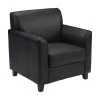 Flash Furniture Hercules Diplomat Leather Chair In Black