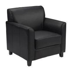 Flash Furniture Hercules Diplomat Leather Chair In Black