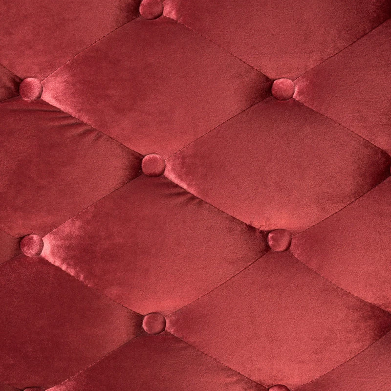 GDF Studio Rafaela Tufted New Velvet Chaise Lounge, Garnet - Image 12