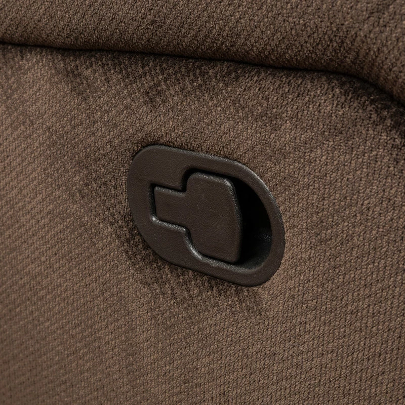 GDF Studio Blake Brown Fabric Glider Recliner Club Chair - Image 7