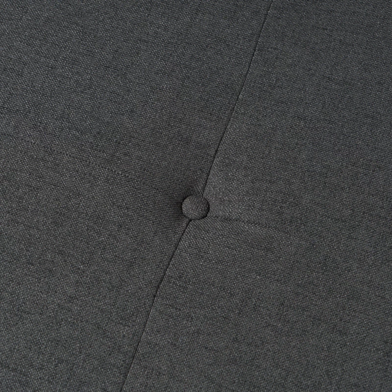 GDF Studio Lou Mid-Century Fabric Ottoman, Oxford Gray - Image 6