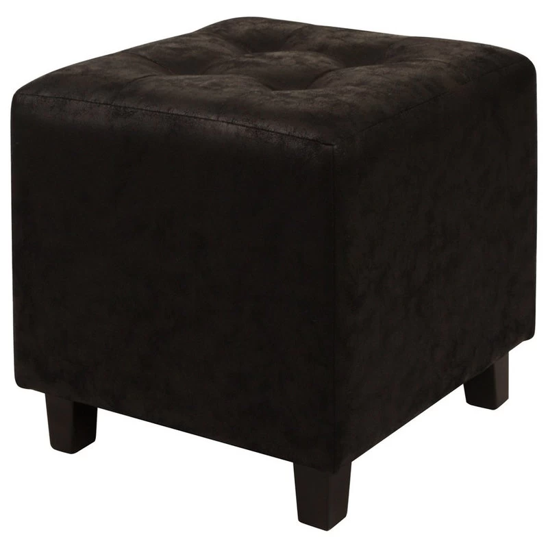 Taylor Antique Square Ottoman Black