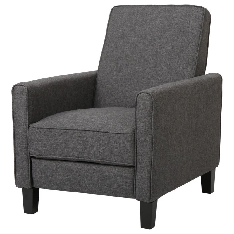 Susan Fabric Recliner, Set Of 2, Smoke And Dark Brown - Image 6