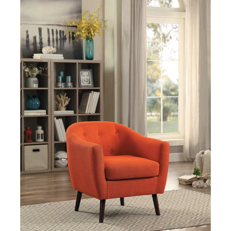 Baylor Accent Chair, Orange - Image 2