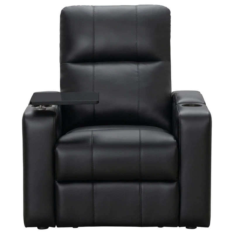 Reynolds Power Recliner With Table, Black