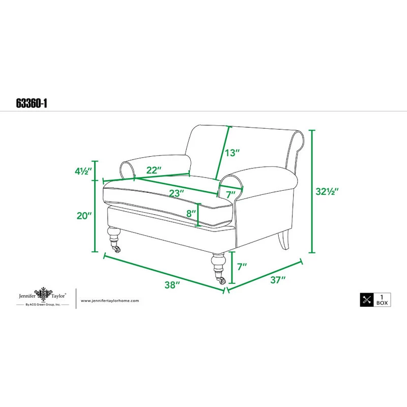 Alana Lawson Accent Arm Chair Metal Casters, Light Beige - Image 14