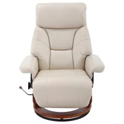 Bishop Recliner Cobblestone Air Leather