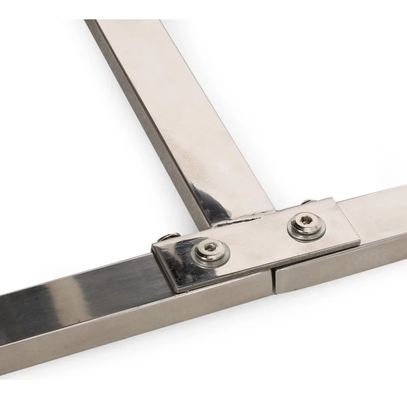 Pearsall Modern Channel Stitch Chaise Lounge, Midnight Black/Silver - Image 9