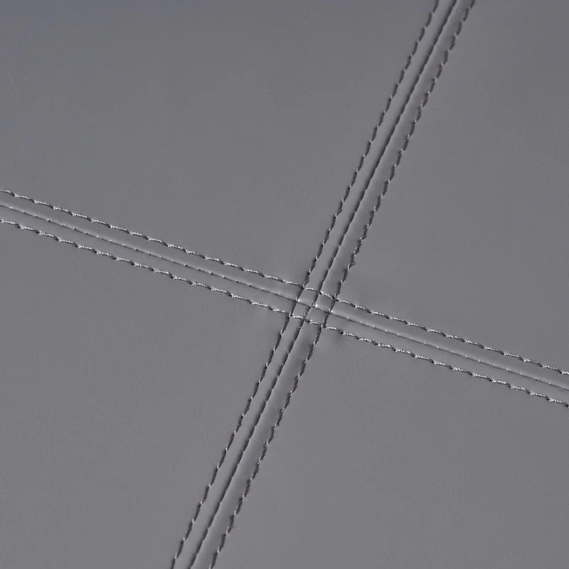 GDF Studio Skyler Beige Fabric Storage Ottoman Bench, Gray - Image 8