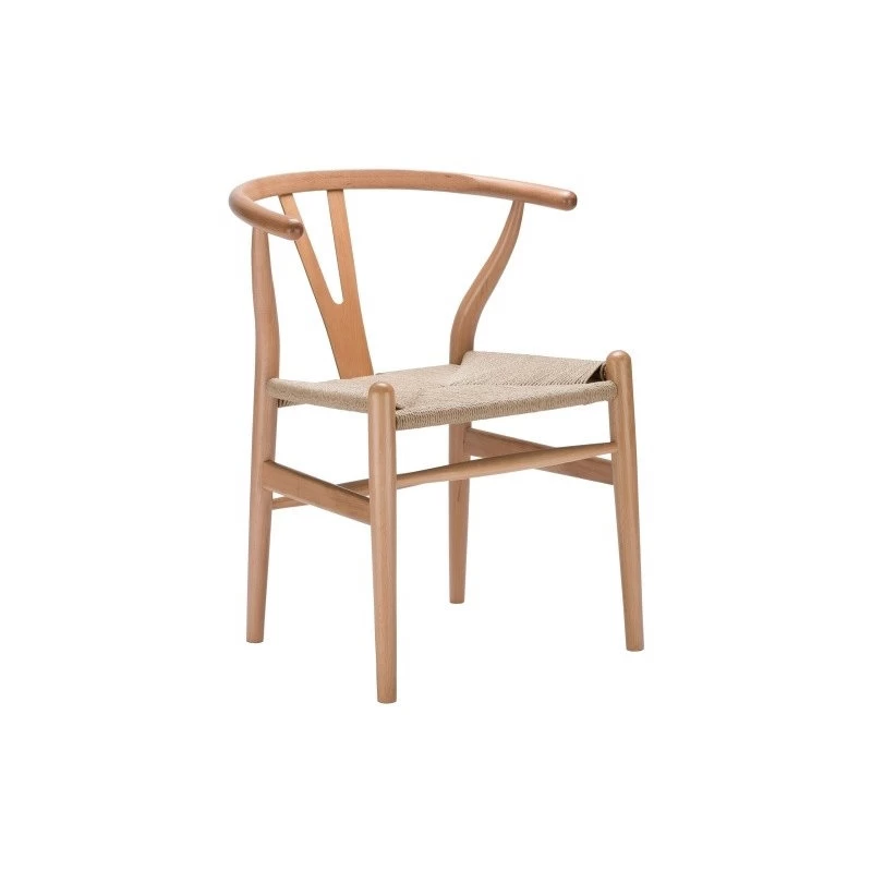 The Sawyer Dining Chair, Natural, Wood And Rope