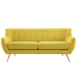 Remark Upholstered Fabric Sofa, Sunny