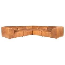 First Of A Kind Luxe Classic L Modular Sectional Tan