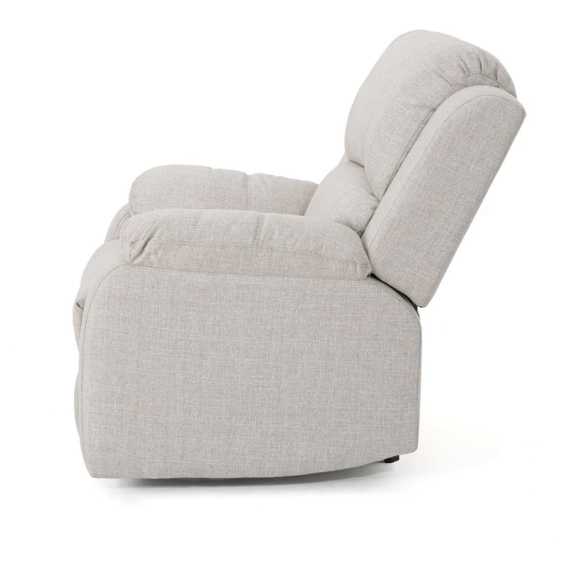 GDF Studio Scarlett Classic Fabric Gliding Recliner Chair, Beige - Image 8