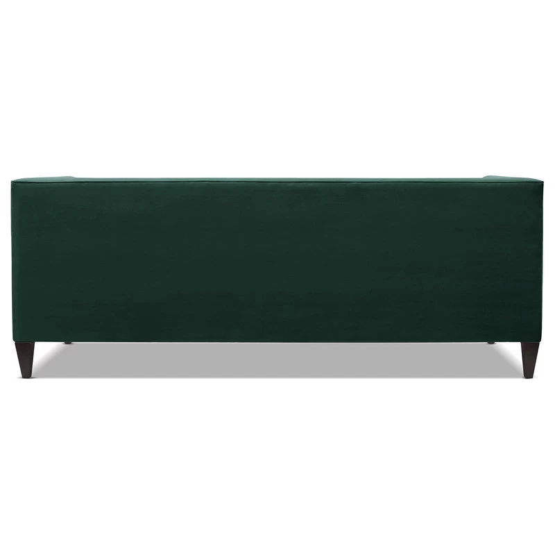 Jack 84" Modern Tuxedo Tufted Sofa, Hunter Green - Image 11